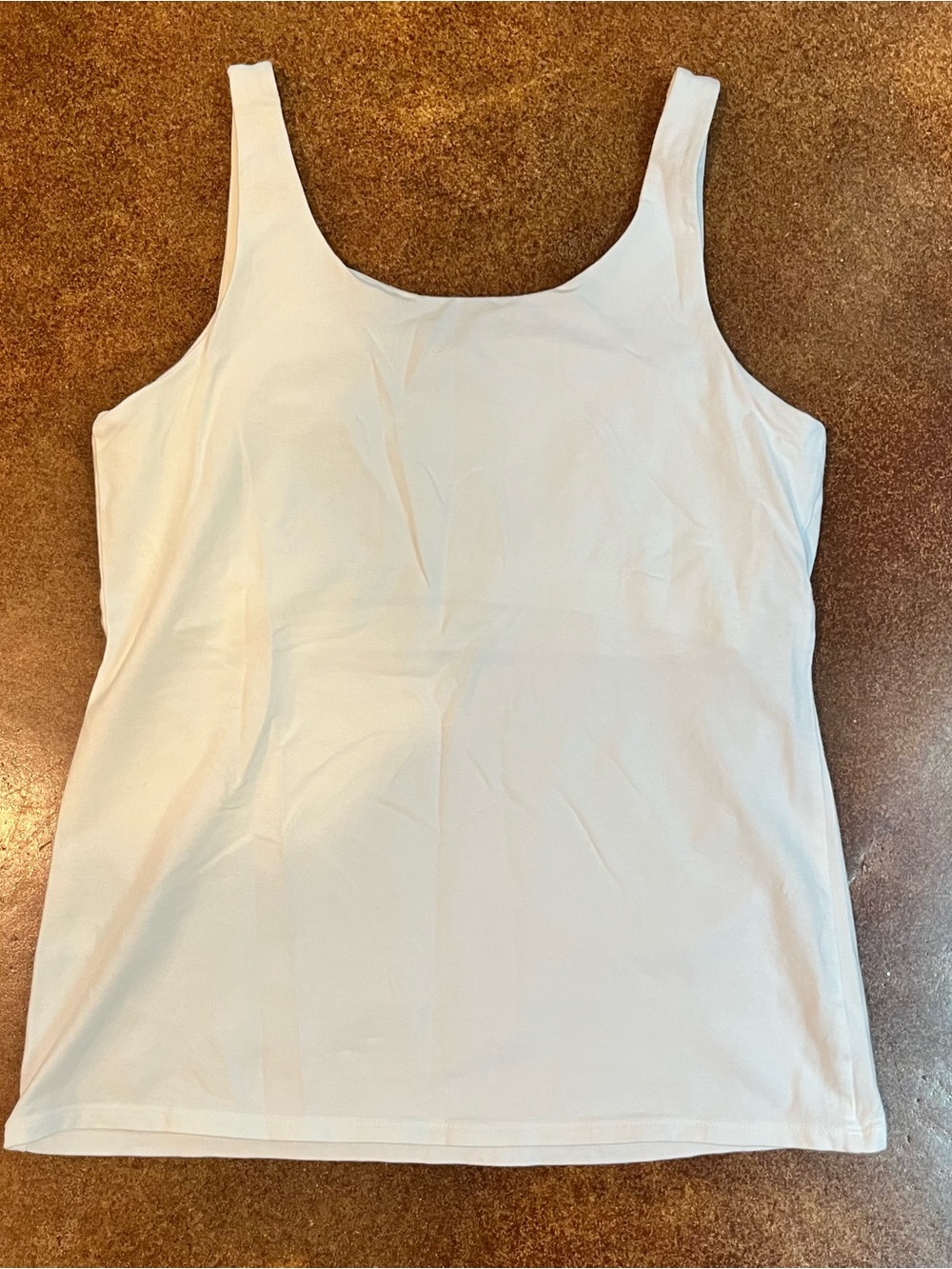 J.Jill White Perfect Shelf-Bra Tank Top - Picture 2 of 9